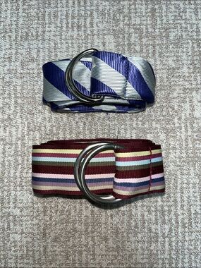 Set of 2 ribbon belts